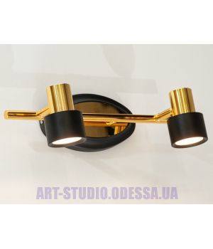 Настінний спот від Art-Studio чорний золото 6 Вт 5849/2
