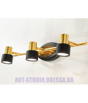 Підсвітка дзеркал LED 9W чорний золото 3 модулі 5849/3