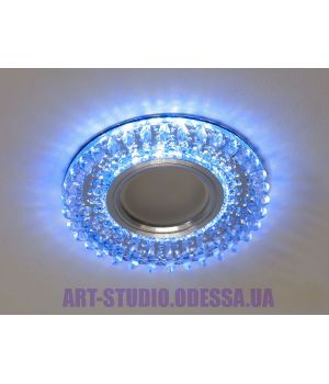 Светильник со встроенной светодиодной подсветкой 2090B-WH+BL