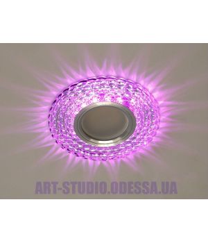 Светильник со встроенной светодиодной подсветкой 2235B-WH+PK