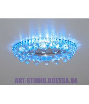 Светильник со встроенной светодиодной подсветкой 8108WH+BL
