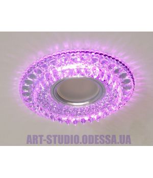 Светильник со встроенной светодиодной подсветкой 8121WH+PK