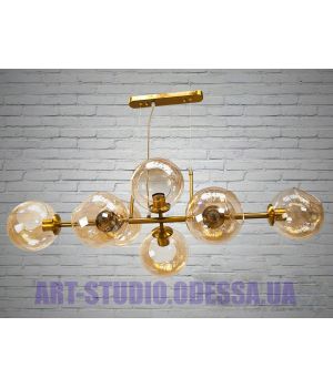 Люстра в стилі Loft - "Молекула" на 8 ламп 933-8GG