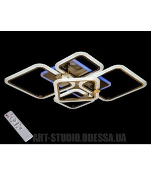 Потолочная LED-люстра с диммером и подсветкой, 110W MX2503/2+2+1BR LED 3color dimmer