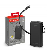 Павербанк 20000mAh TITANUM WCS20 PD45W Black