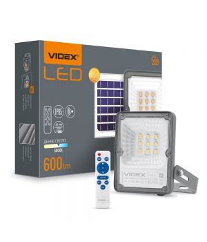 LED прожектор автономний VIDEX 600Lm 5000K