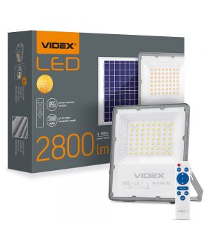 LED прожектор автономний VIDEX 2800Lm 5000K