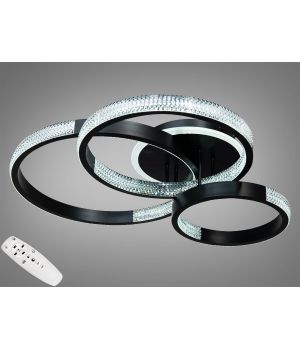 Стельова LED-люстра з диммером і підсвічуванням, 96W 5140/3