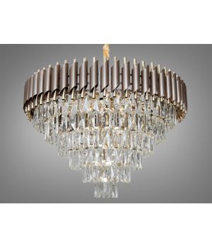 Сучасна кришталева люстра  N9001-750CF+SGD