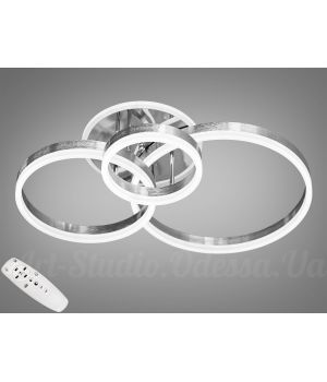 Світлодіодна люстра з підсвіткою , 90Вт   8174/3NEW HR LED 3color dimmer