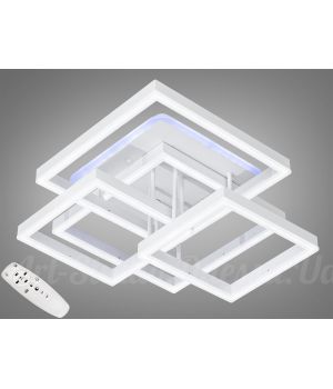Стельова світлодіодна люстра з димером 145W 7001WH LED 3color dimmer