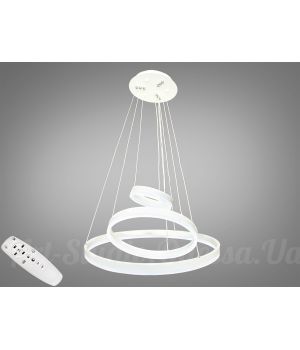 Сучасна світлодіодна люстра з димером,  90W  D8174-600+400+200WH dimmer
