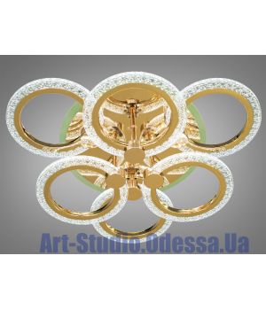 Люстра стельова від Art-Studio  золото 80Вт A8180/3+3G LED 3color dimmer